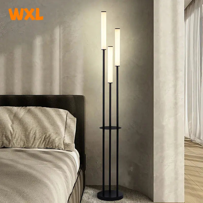 lampadaire led moderne avec intensité variable et télécommande