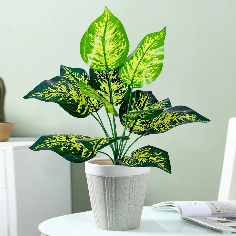 plante artificielle monstera branchage tropical pour décoration intérieure extérieure