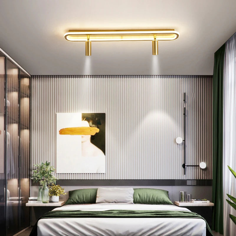 plafonnier led minimaliste art déco pour éclairage intérieur hôtel maison