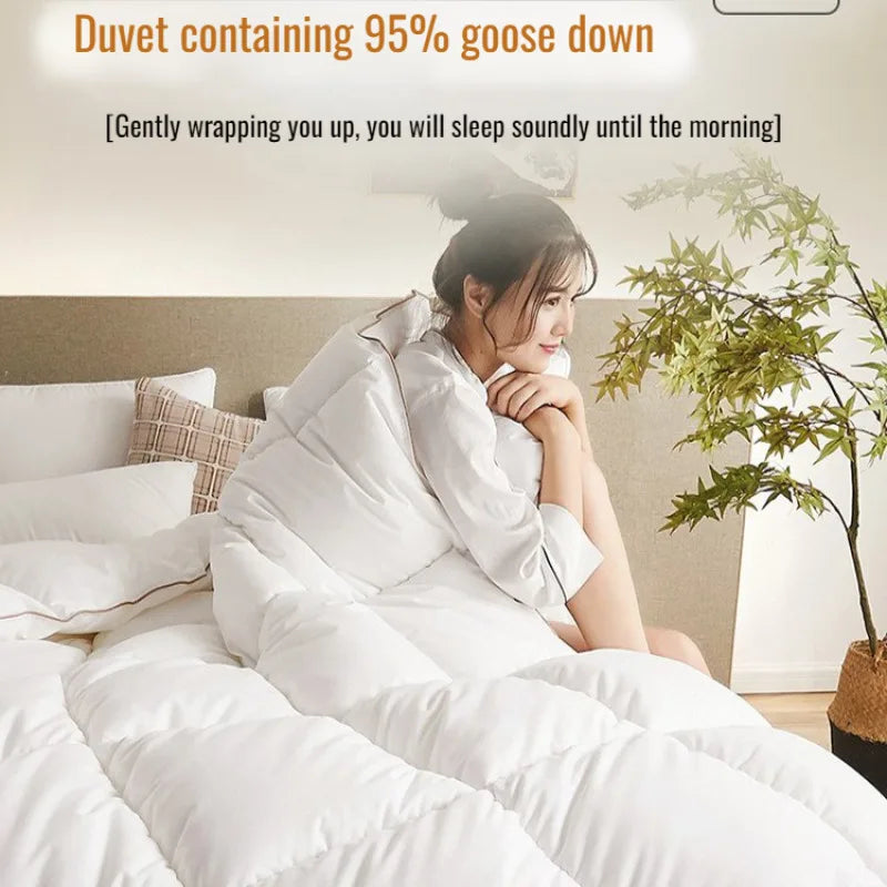 couette en duvet d'oie chaude et confortable pour l'hiver