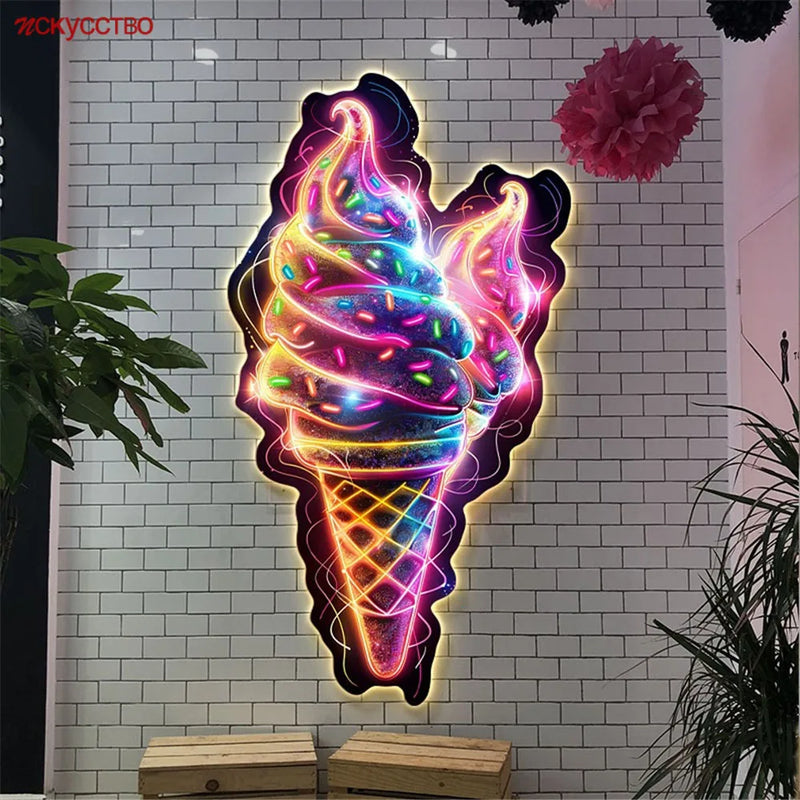 applique murale à led pour décoration lumineuse enfants et cafés