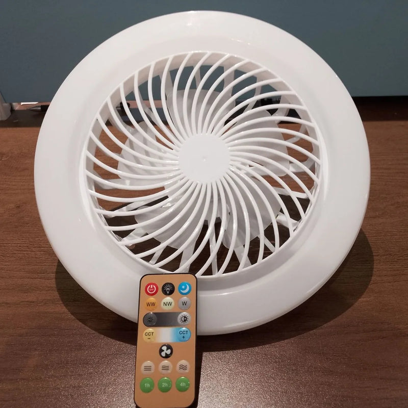 plafonnier led intelligent avec ventilateur et télécommande