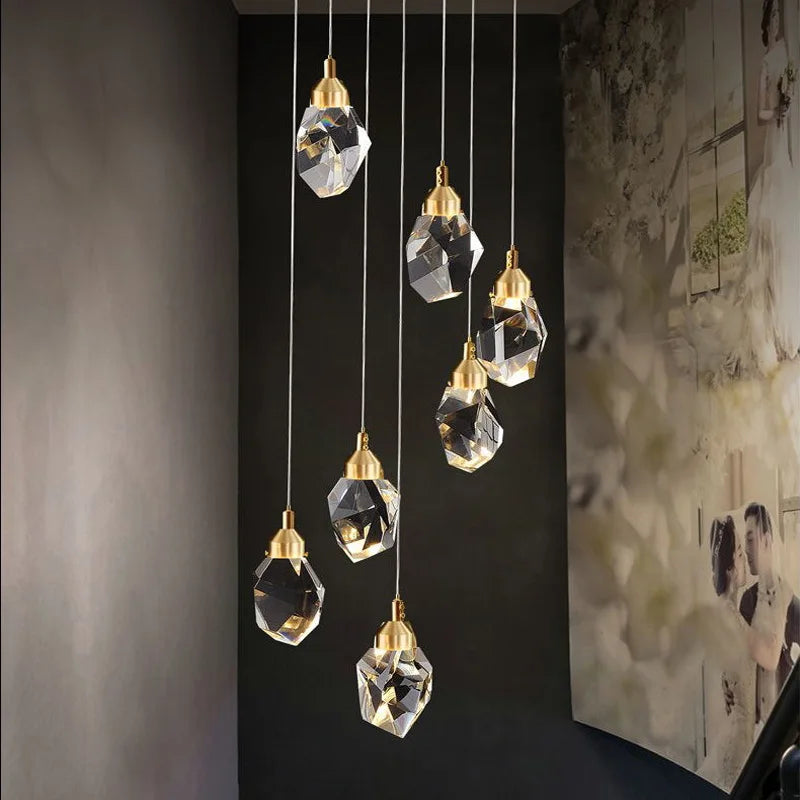 lustre en cristal moderne winfordo pour hall d'exposition 2024