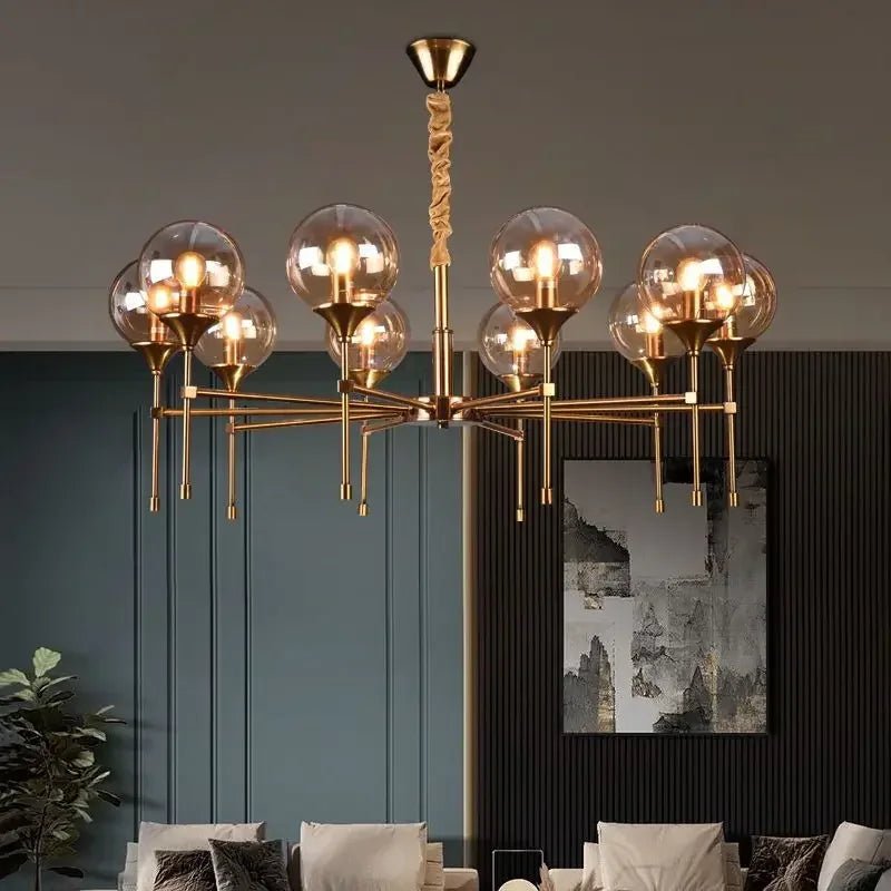 lustre moderne nordique design élégant pour éclairage d'ambiance