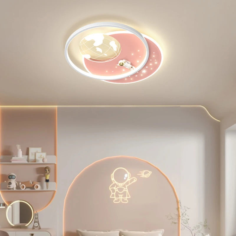 plafonnier moderne créatif pour chambre d'enfant en led