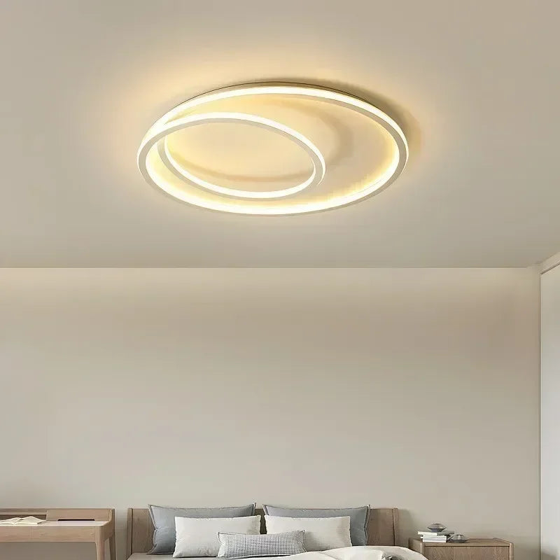 lustre moderne à leds pour décoration intérieure élégante