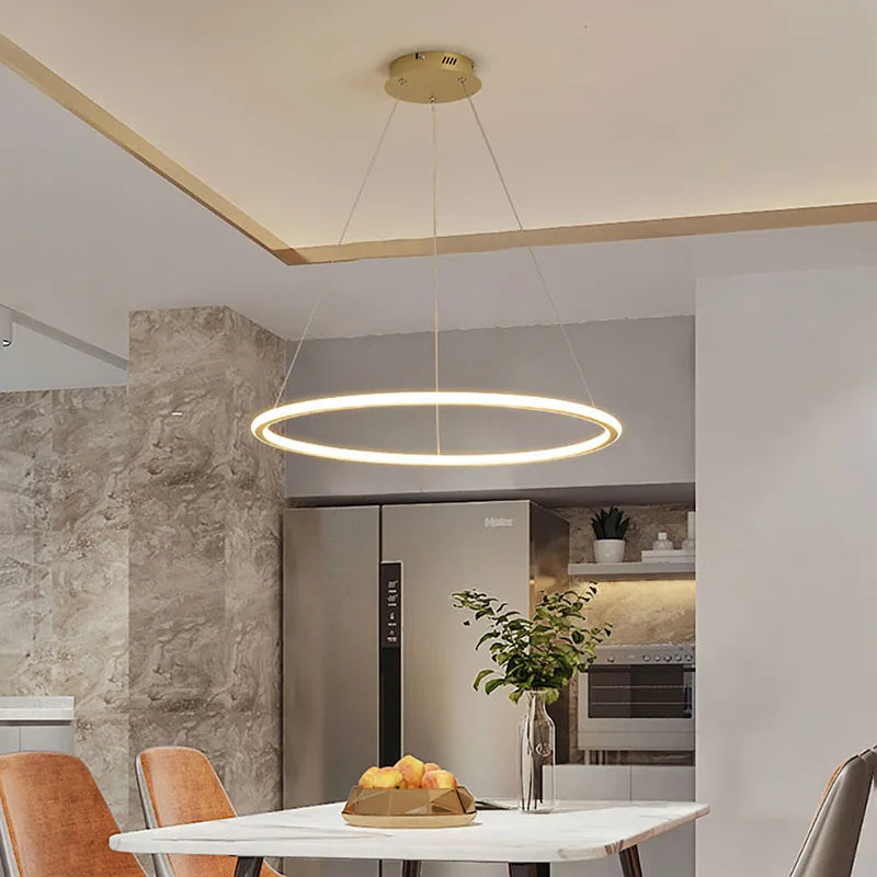 suspension moderne à LED pour décoration intérieure élégante