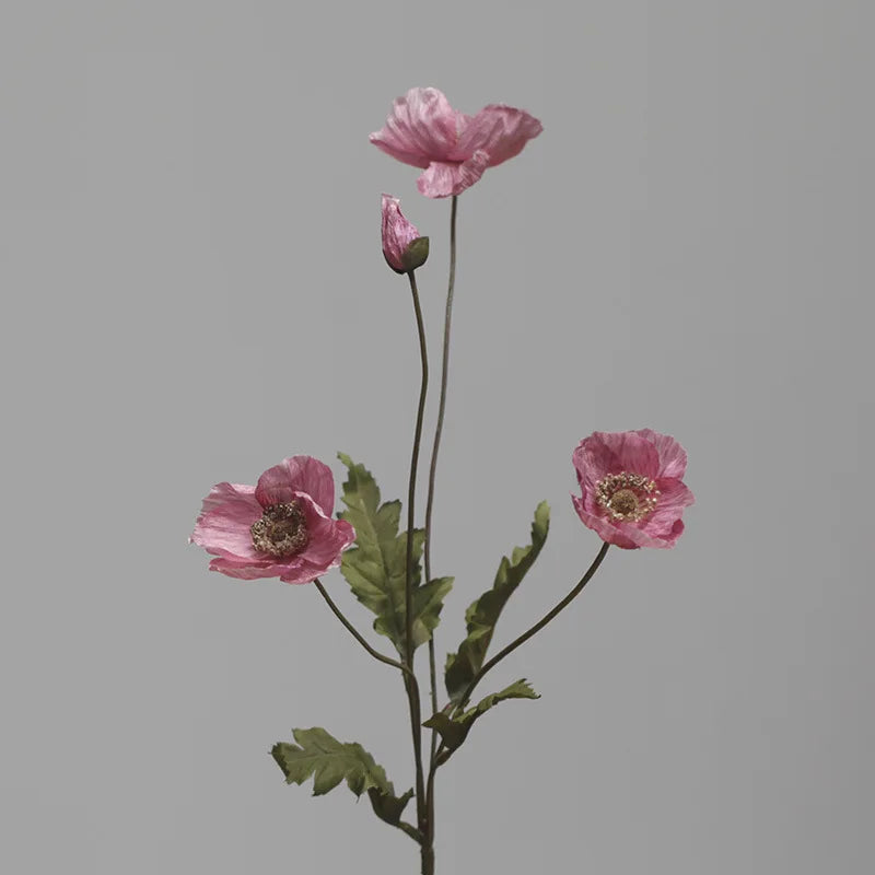 fleur artificielle coquelicot pour décoration de fête et jardin