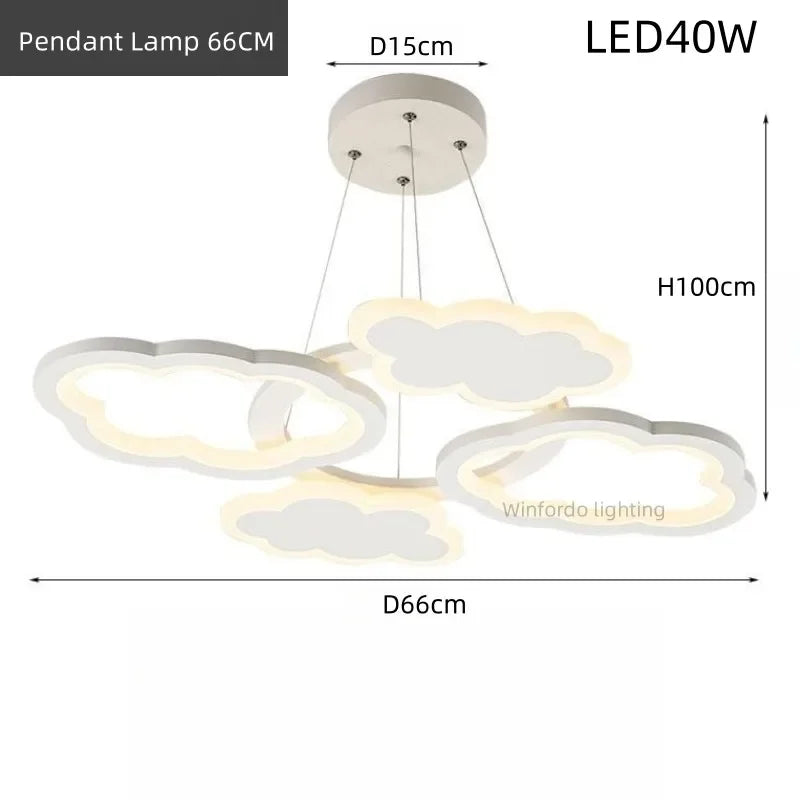 lustre led moderne créatif pour chambre enfant et salon intérieur