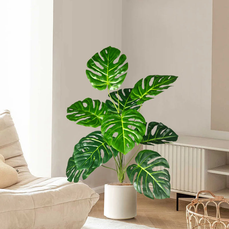 plante monstera artificielle tropicale pour décoration intérieure et extérieure