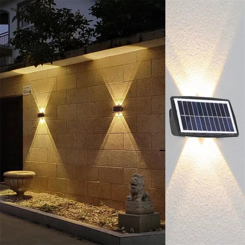 applique murale solaire à led avec contrôle intelligent pour jardin et balcon