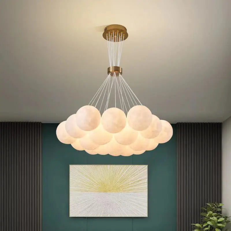 lustre lumineux nuage pour chambre d'enfants décorative