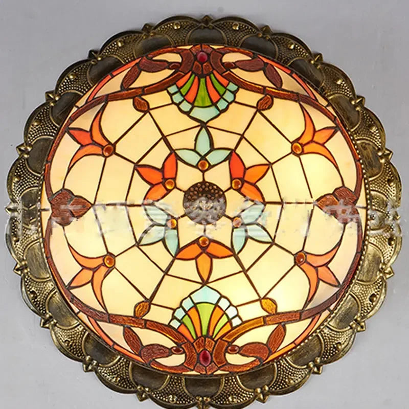 plafonnier baroque en verre de bohême pour décoration moderne