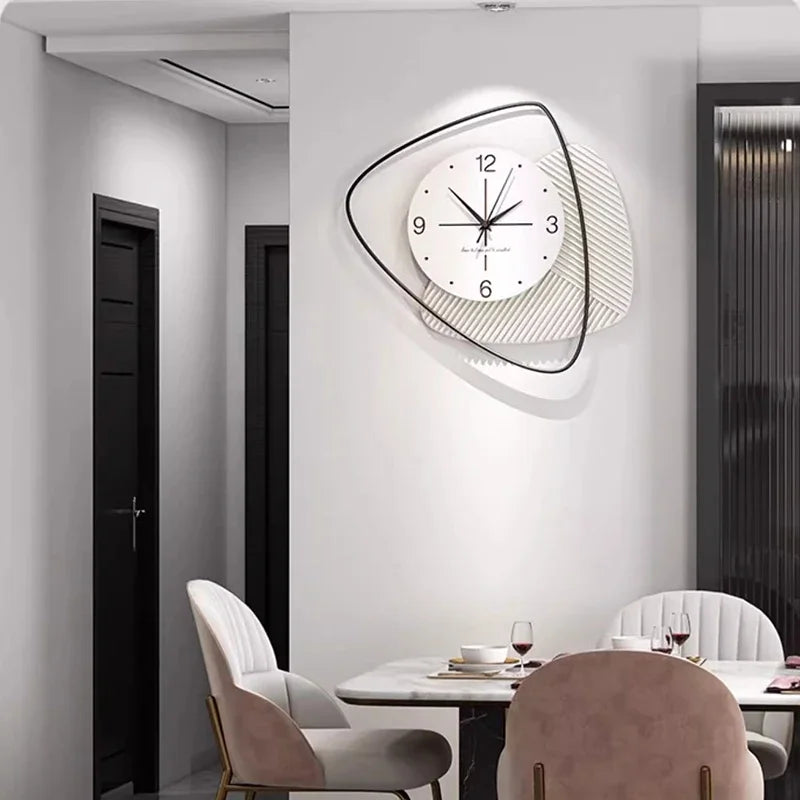 horloge murale silencieuse design nordique moderne luxe décoratif