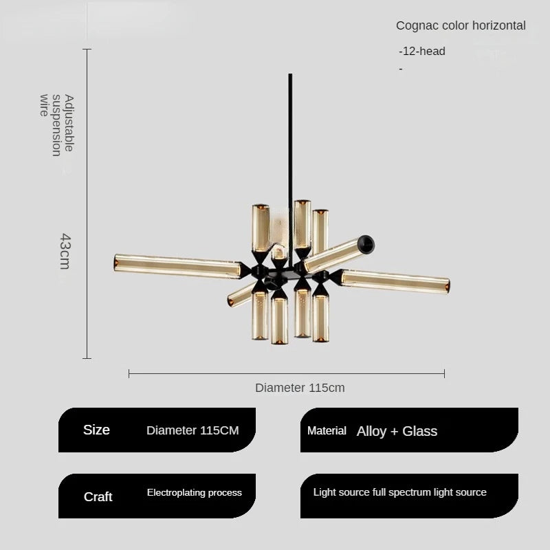 lampe à poser en verre design italien pour espaces modernes