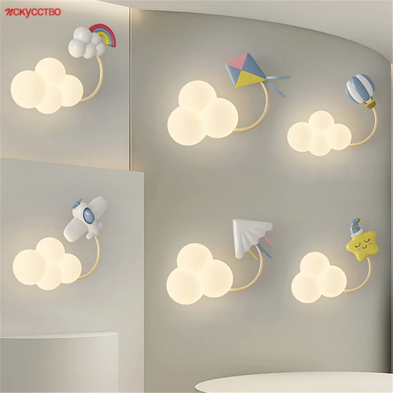 applique murale led avion pour enfants décorative et ludique