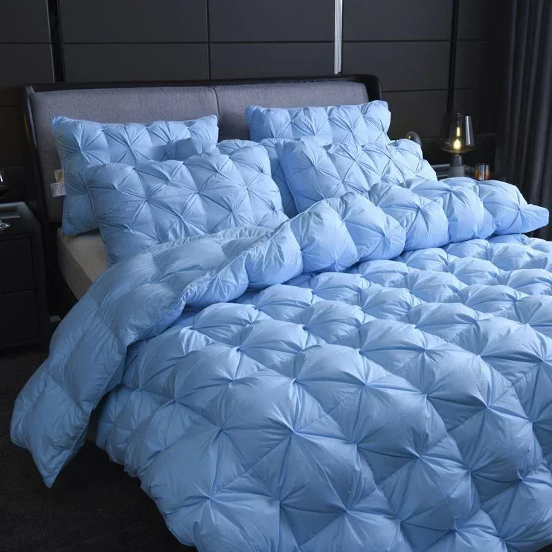 couette en duvet d'oie chaude pour l'hiver épaisse et luxueuse