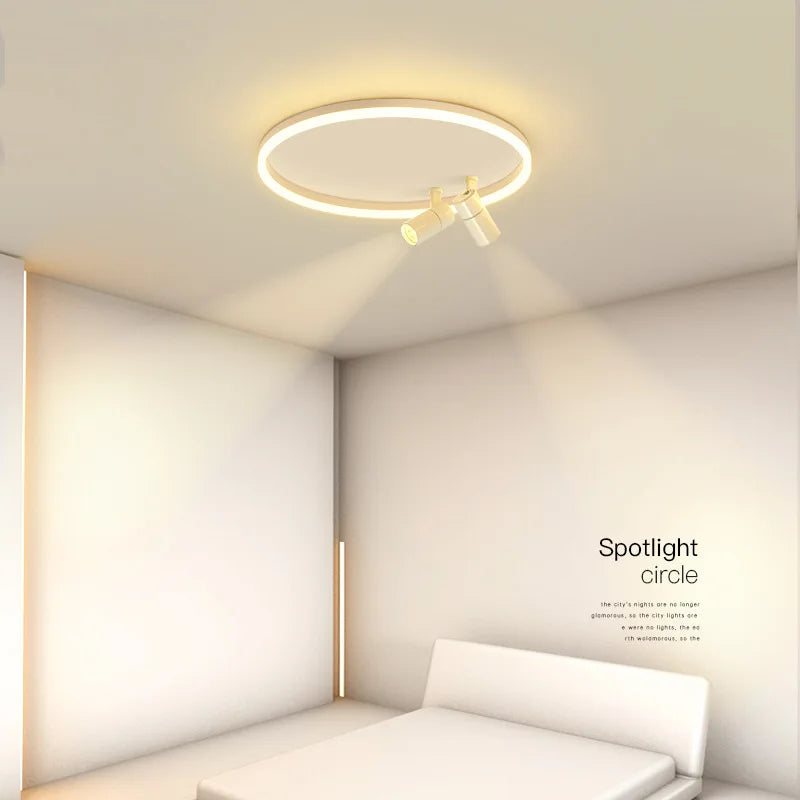 plafonnier led moderne avec projecteur pour décoration intérieure