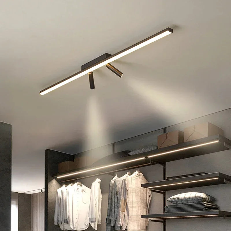 lustre led moderne avec projecteurs acrylique pour éclairage intérieur