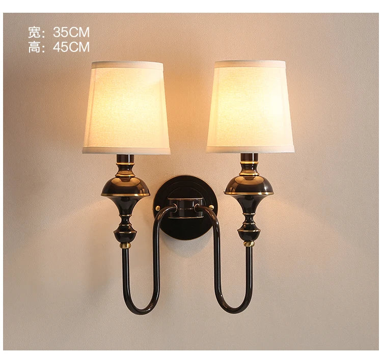 All copper wall lamp living room background wall lamp bedroom headboard staircase hallway copper wall lamp