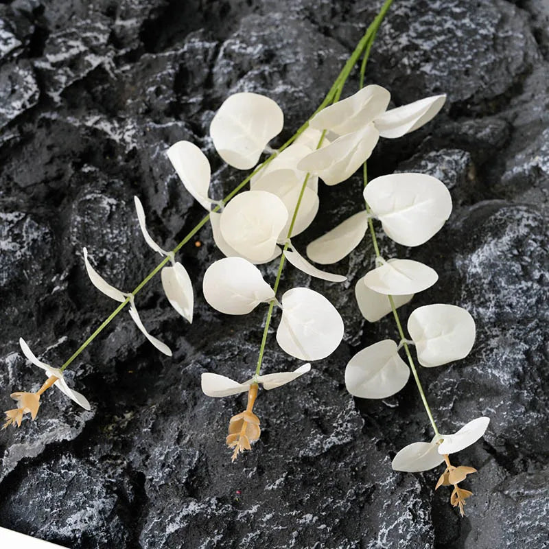 feuilles d'eucalyptus fleurs artificielles pour décorations et arrangements floraux