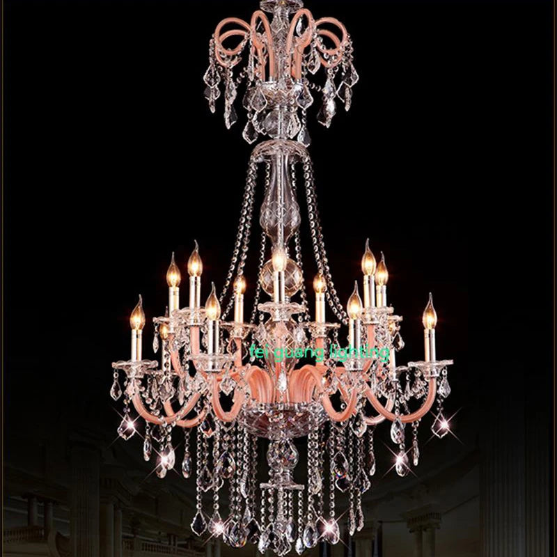 lustre moderne en cristal pour décoration intérieure élégante