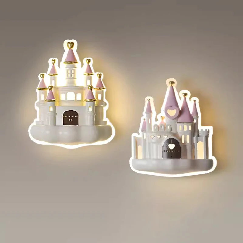 applique murale château romantique pour chambre d enfant moderne