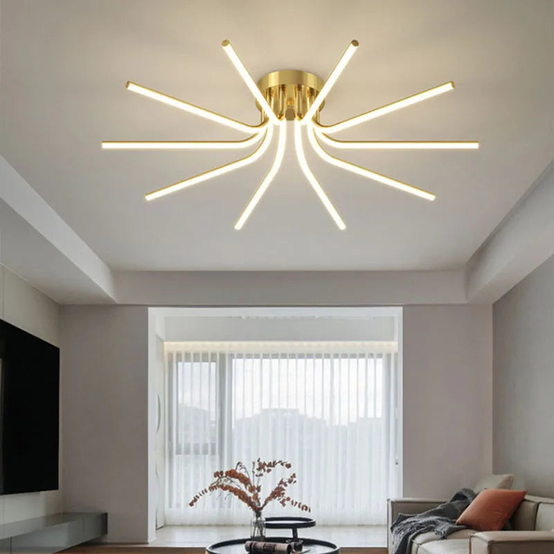 lustre led moderne minimaliste pour éclairage intérieur varié