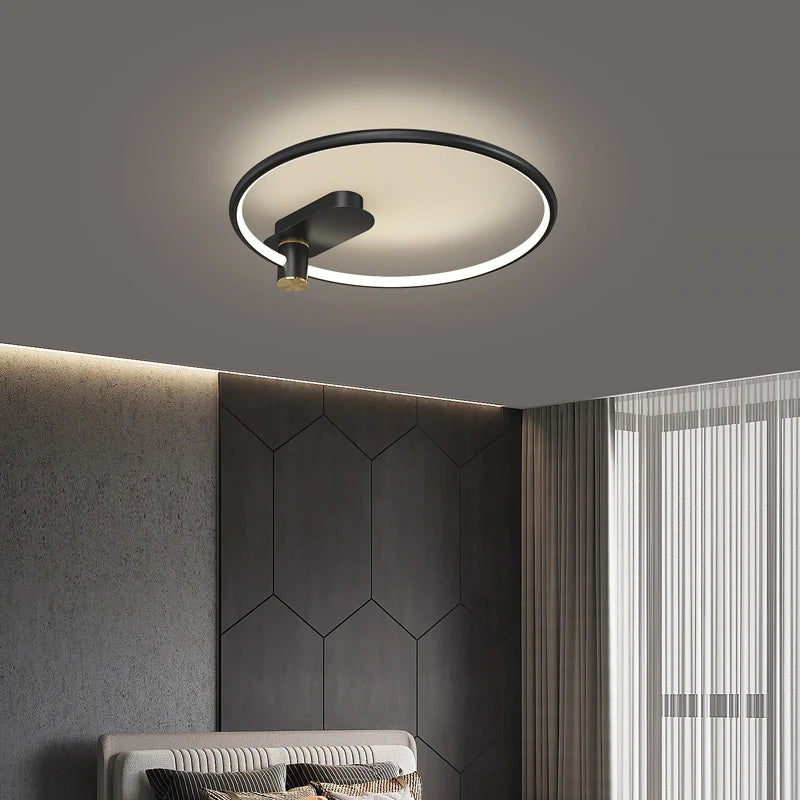 plafonnier circulaire led luxe style nordique pour intérieur décoratif