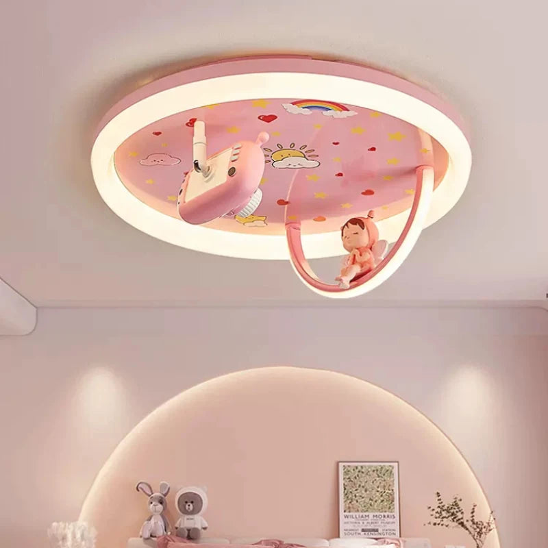 plafonnier enfant astronaute lampe mignonne décorative et chaleureuse