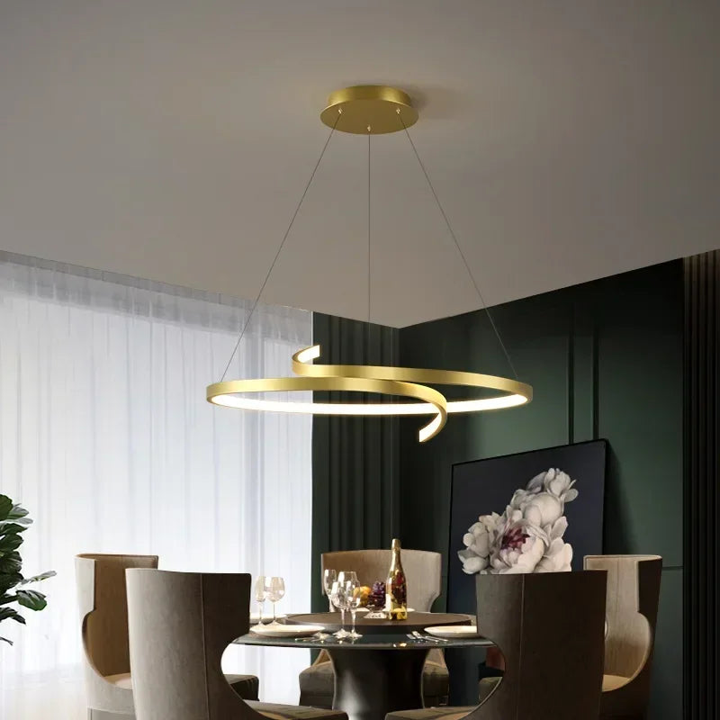 suspension moderne led pour éclairage intérieur et décoration