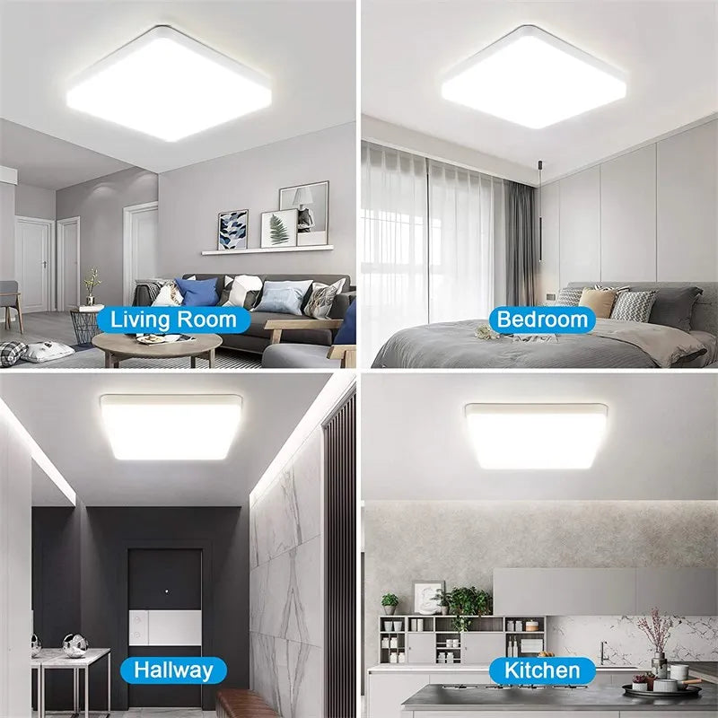 plafonnier led carré pour décoration et éclairage intérieur