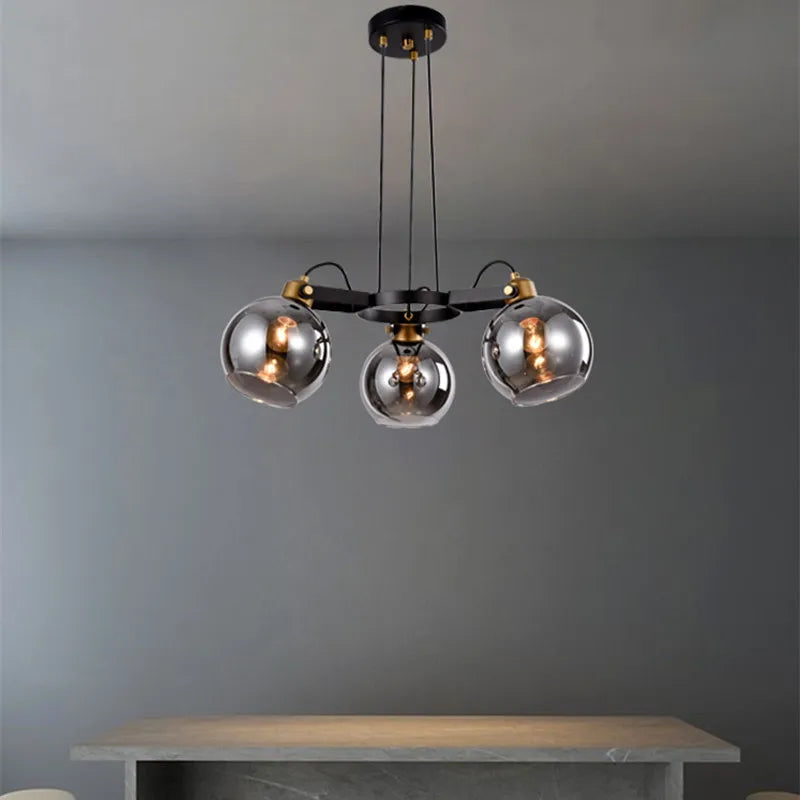 lustre nordique simple et luxueux pour éclairage intérieur