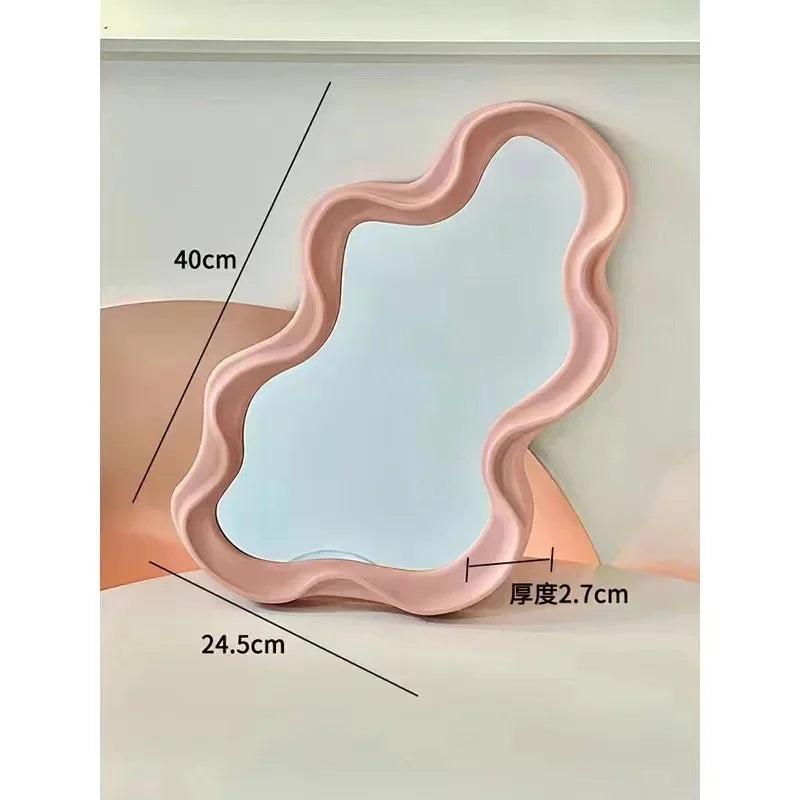 miroir nuage kawaii sur pied pour maquillage et décoration