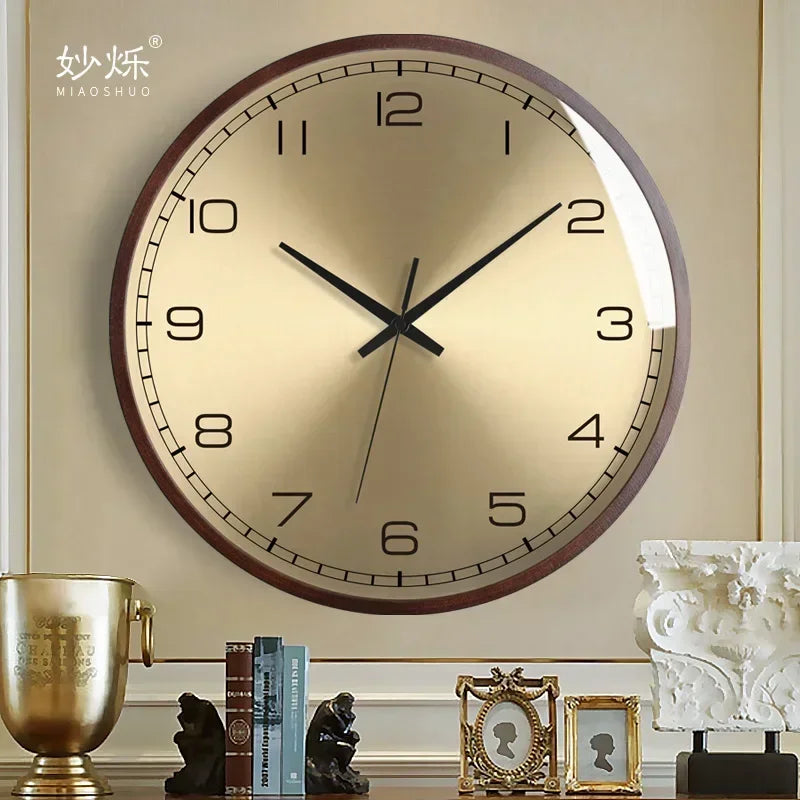 horloge murale design moderne en bois luxe silencieuse décorative idées cadeaux