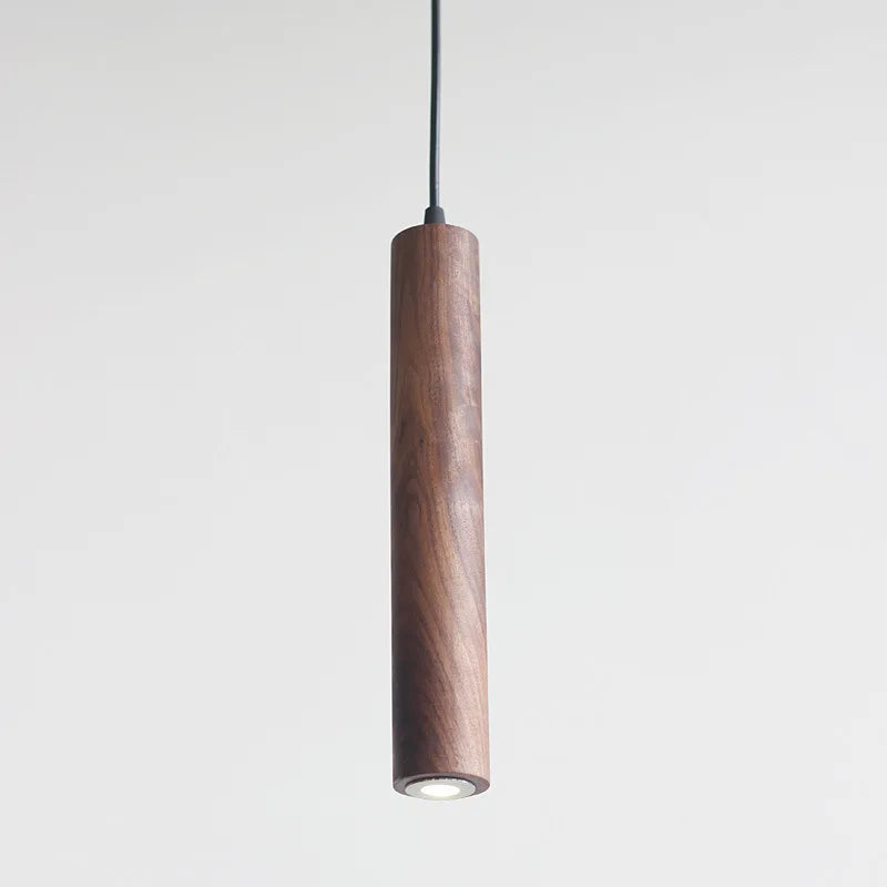 lampe suspendue led moderne en bois décoratif pour intérieur