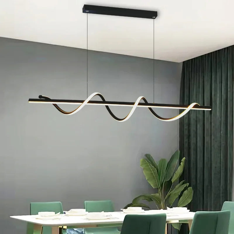 suspension moderne avec lumières led réglables design élégant décor intérieur