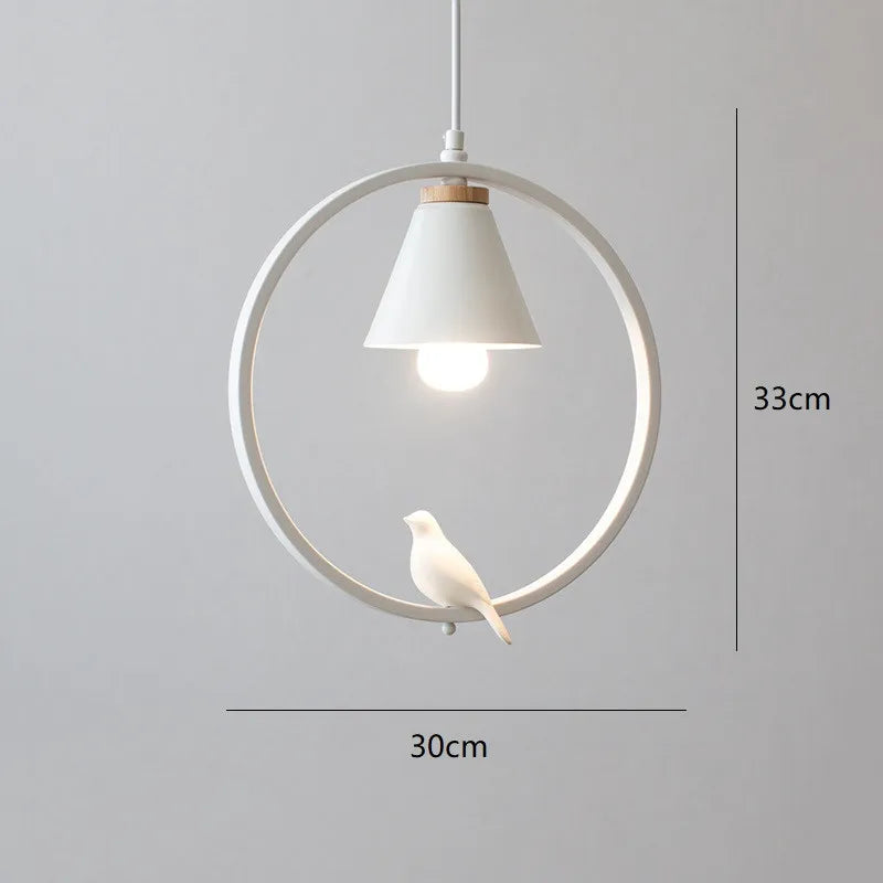 lampe à oiseaux nordique moderne en fer pour décoration intérieure