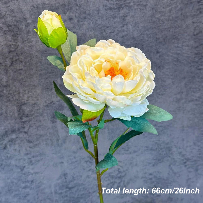 bouquet de pivoines artificielles en soie pour mariage et décoration intérieure