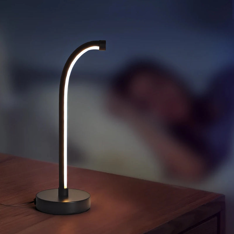 lampe de table led tactile ambiance réglable trois couleurs