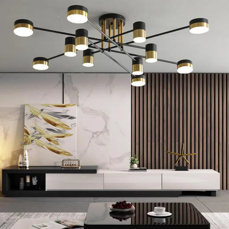 lustre à led design nordique moderne pour intérieur