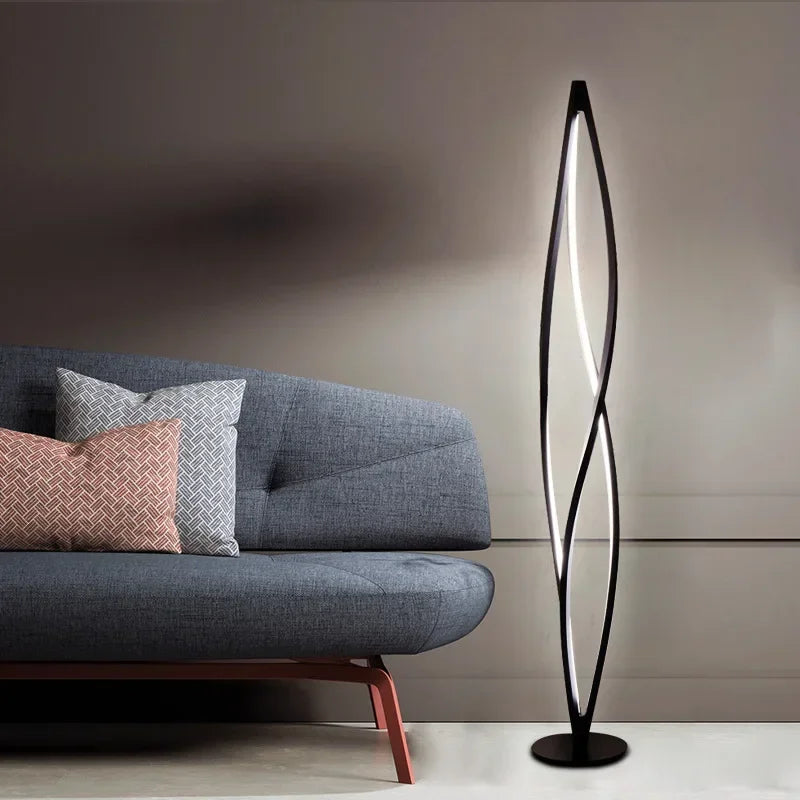 lampadaire led au design italien élégant et moderne