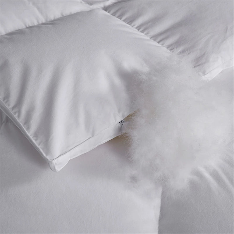 couette de luxe 100 pourcent duvet d'oie toutes saisons