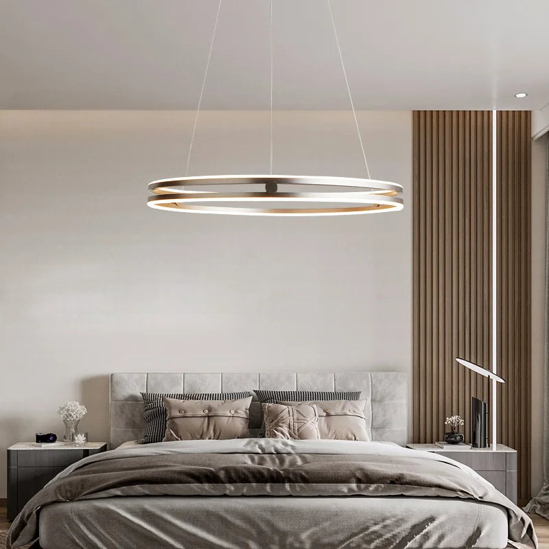 lustre circulaire moderne design créatif pour intérieur lumineux