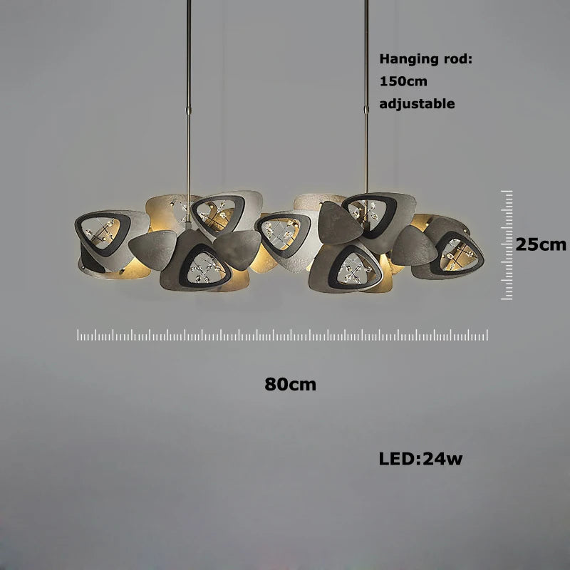 lustre en cristal design tendance éclairage moderne à led