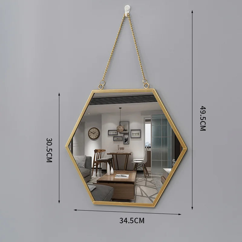 miroir mural rond créatif pour décoration intérieure et maquillage