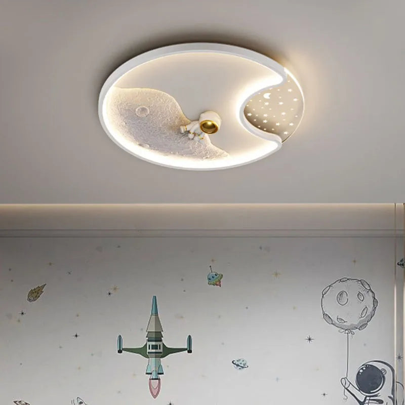 plafonnier led astronaute moderne pour chambre d'enfants