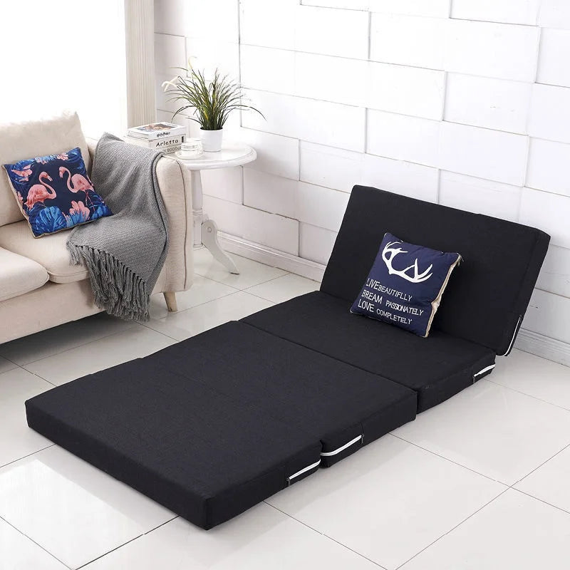 matelas pliable multifonctionnel en coton lin éponge durable et écologique