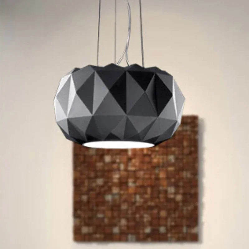 suspension en verre moderne avec découpe diamantée pour décoration intérieure