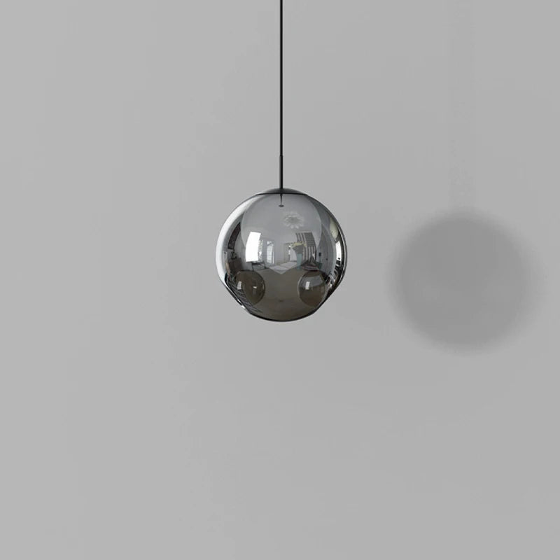 lustre nordique en verre simple suspension intérieure